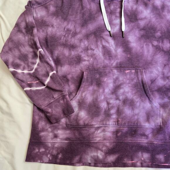 Calvin Klein Performance Tie-Dye Pullover Hoodie Womens Medium Boho Athletic - Picture 3 of 10